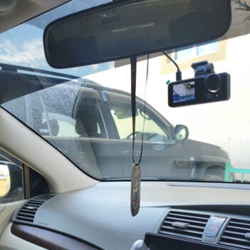 RoadVision camera visible inside a vehicle